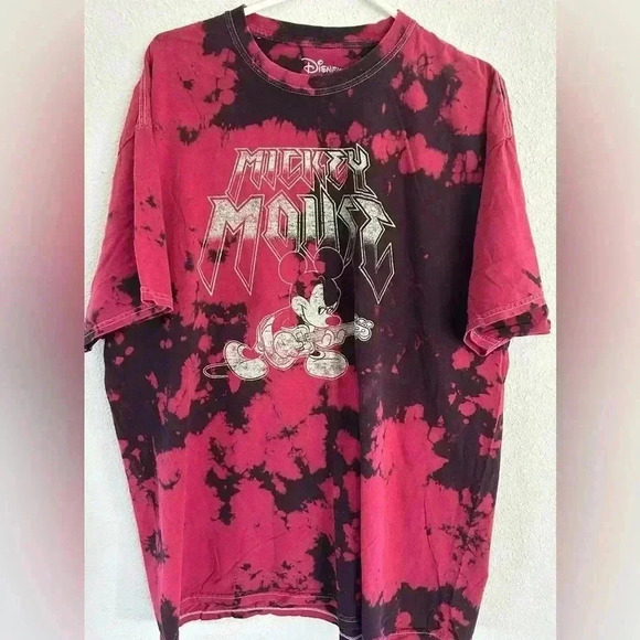 Men’s Disney Mickey Mouse, rocker, distressed T-shirt size XL - Picture 1 of 3